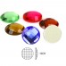 DZ-1031 round black diamond color flat back glass stones for jewelry
